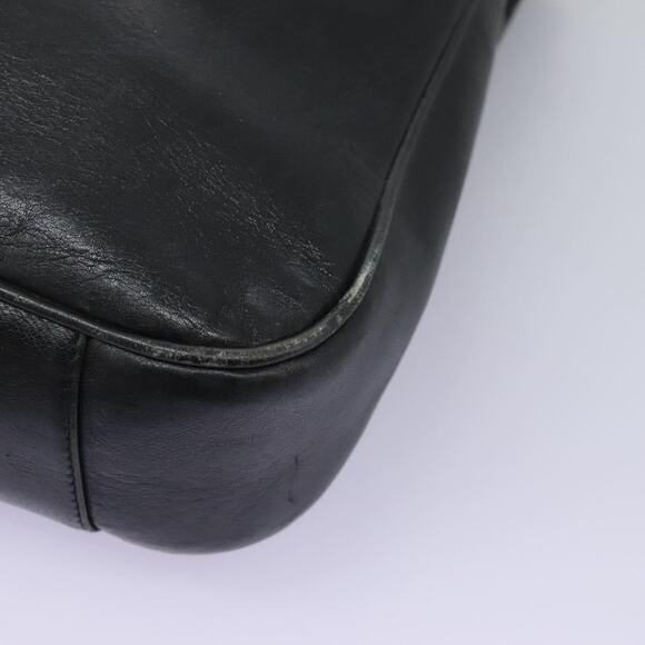 GUCCI Bamboo Shoulder Bag Leather Black Gold 001 3754 001 3754 - Picture 13 of 16